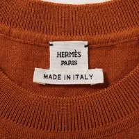 HERMÈS カシミヤ ノースリーブ トップス 34 HERMES エルメス レディース ノースリーブ ニット セーター