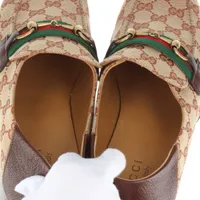 GUCCI ホースビットローファー 9 GGキャンバス シェリーライン グッチ ホースビット キャンバス ローファー 9 1/2 メンズ