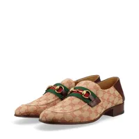 グッチ ホースビット キャンバス ローファー 9 1/2 メンズ