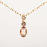 sjx 【K18(750)】ダイヤモンド付 クロス ネックレストップ SJX クロス ダイヤ ネックレストップ 750(YG) 1.4g 0.12 6ZC0025