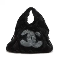 ココマーク CCマーク 手袋 ファー ブラック ✨新品未使用✨ シャネル ココマーク フェイクファー 2WAYトートバッグ ブラック