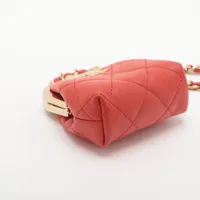 【美品】超レア　シャネル　ラム・マトラッセ・がま口・チェーンショルダー・ＳＶ金具 CHANEL - シャネル マトラッセ チェーンクラッチ リボン がま口