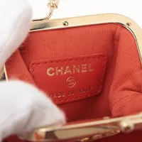 【美品】超レア　シャネル　ラム・マトラッセ・がま口・チェーンショルダー・ＳＶ金具 200020106019.jpg