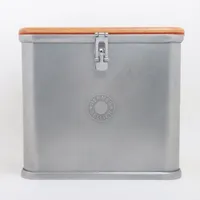 エルメス セリエ アルミ×ウッド シルバー×ブラウン シルバー金具