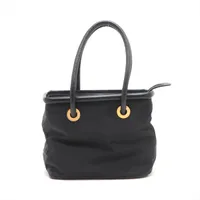 シ*ー様 Celine 黒 ナイロン ハンドバッグ CELINE セリーヌ ハンドバッグ ショルダ ーバッグ アヴァ
