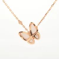 すぐ届く【VAN CREEF＆ARPELS】パピヨン シェル ネックレス ヴァンクリーフ&アーペル スウィートアルハンブラ パピヨン