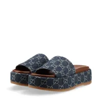 最終価格♡未使用品！グッチ　厚底デニムサンダル　サイズ38 Women's 'Gucci' slide sandal in light blue denim | GUCCI® US
