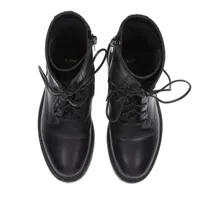 ◆美品◆CELINE◆レースアップブーツ◆BLACK◆37◆エディ期 セリーヌ エディ期 レザー ショートブーツ 34 レディース