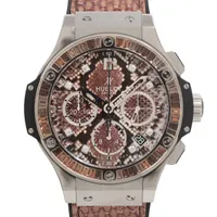 ウブロ ビッグバン ボアスチール ブラウン 世界限定250本 341.SX.7917