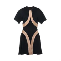 レオナール シルク ワンピース サイズ不明 レディース ブラック jersey