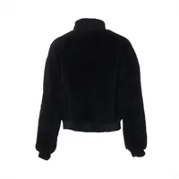 エルメス 21AW ラム レザージャケット 36 レディース ブラック