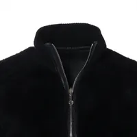 エルメス 21AW ラム レザージャケット 36 レディース ブラック
