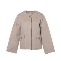 エルメス セリエ 20SS カシミヤ ショートコート 36 レディース