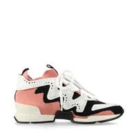 エルメス アクション ニット×レザー スニーカー 38.5 レディース