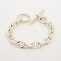 エルメス シェーヌダンクルMM ブレスレット 15コマ 925 55.8g