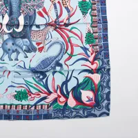 エルメス カレ90 LA MARCHE Du ZAMBEZE ザンベジ川の行進 スカーフ