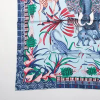 エルメス カレ90 LA MARCHE Du ZAMBEZE ザンベジ川の行進 スカーフ
