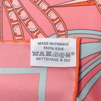 【HERMES】カレ90 Les Quatre Saisons 四季 ピンク HERMES】カレ90 Les Quatre Saisons 四季 ピンク