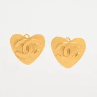 シャネル ココマーク ハート 95P イヤリング(両耳用) GP