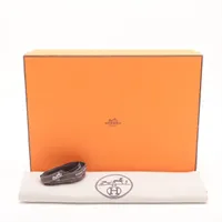 エルメス　エーゲ エルメス ゲタ シェーブル エトゥープ ゴールド金具 W:2024年