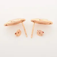 アガット シェル ピアス K10(YG) 1.0g A3455112｜中古ブランド品