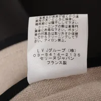 セリーヌ フィービー期 リネン×レザー スカート 34 レディース