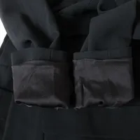 シャネル ココボタン 96P ウール セットアップ 40 レディース ブラック