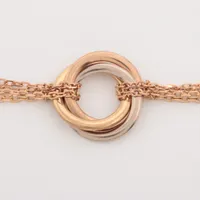 カルティエ　トリニティブレスレット　750 Cartier （新品同様品）カルティエ トリニティ コード ブレスレット