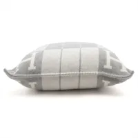 エルメス アヴァロン クッション ウール×カシミヤ グレー A3463604