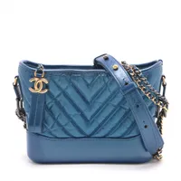 関税負担なし☆CHANEL ヴィンテージ ガブリエルショルダーバッグ CHANEL ガブリエル 2017年頃 ショルダーバッグ ブラック