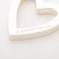 GUCCI 新品未使用品　G刻印ハートピアス　両耳用　925silver 極美品 美品✨GUCCI ピアス ハート ブラインド フォー ラブ シルバー925