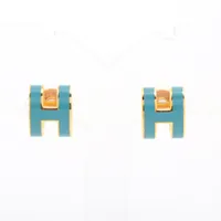 エルメス ミニポップアッシュH ピアス(両耳用) GP ゴールド