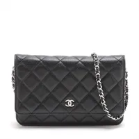 シャネル CHANEL マトラッセ チェーンウォレット キャビアスキン A3468289.JPG