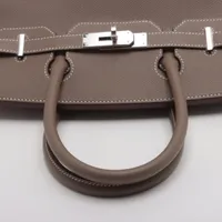 エルメス バーキン30 ヴォーエプソン エトゥープ シルバー金具 W