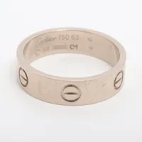 Cartierカルティエ　ラブリング　ペア　Au750 カルティエ ラブ リング 750(WG) 7.2g 63 A3567079｜中古