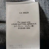 ヴィトン 23AW コットン デニムジャケット 34 レディース ブルー
