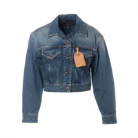 LOUIS VUITTON コットンジャケット 34サイズ ヴィトン 23AW コットン デニムジャケット 34 レディース ブルー