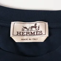 新品タグ付き⭐︎HERMES 24AW コットン Tシャツ カルトゥッシュ モール