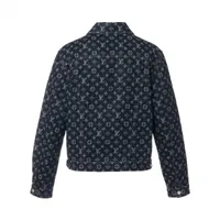 ヴィトン 24AW コットン デニムジャケット 46 メンズ ネイビー