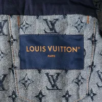 ヴィトン 24AW コットン デニムジャケット 46 メンズ ネイビー