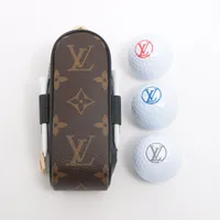 ルイヴィトン　ゴルフボールケース LOUIS VUITTON (ルイ ヴィトン) ゴルフボールケース ブラック