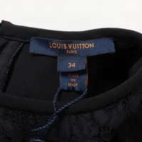 ヴィトン 18SS シルク ワンピース 34 レディース ブラック