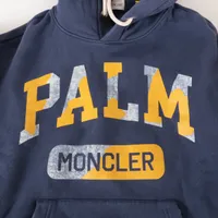 MONCLER x パームエンジェルス ロゴ コットン パーカー サイズS□新品□モンクレールx Palm Angelsスウェットパーカー