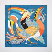 エルメス カレ140 TOUCANS DE PARADIS 楽園のオオハシ スカーフ