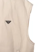 22AW PRADA プラダ トライングルロゴ デニム ベスト PRADA (プラダ) 22AW TRIANGLE LOGO DENIM VEST トライアングル