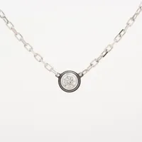maki様　未使用極美品　カルティエ　ネックレス　ダイヤモンド　SM カルティエ ダムール SM ダイヤ ネックレス 750(WG) 2.9g 引き輪若干