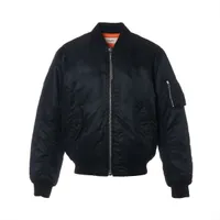 イッセイミヤケHeart ブラックレザージャケット イッセイミヤケ レザー ボンバージャケット M レディース