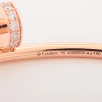 新品同様 Cartier ジュストアンクル SM PG ダイヤ ブレスレット 楽天市場】【広尾店】カルティエ Cartier ジュストアンクル