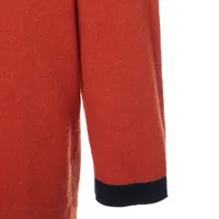 【秋っぽい深みのあるオレンジカラー♪】シャネル★パンツ シャネル ココボタン 95A ウール×ナイロン セットアップ 38