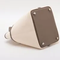 るう 新品同様 エルメス ピコタンロック PM 18エトゥープ×シルバー ピコタン エルメス HERMES ピコタンロック PM 18 ハンドバッグ